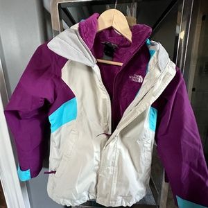 The North face 3 in 1 girls ski coat